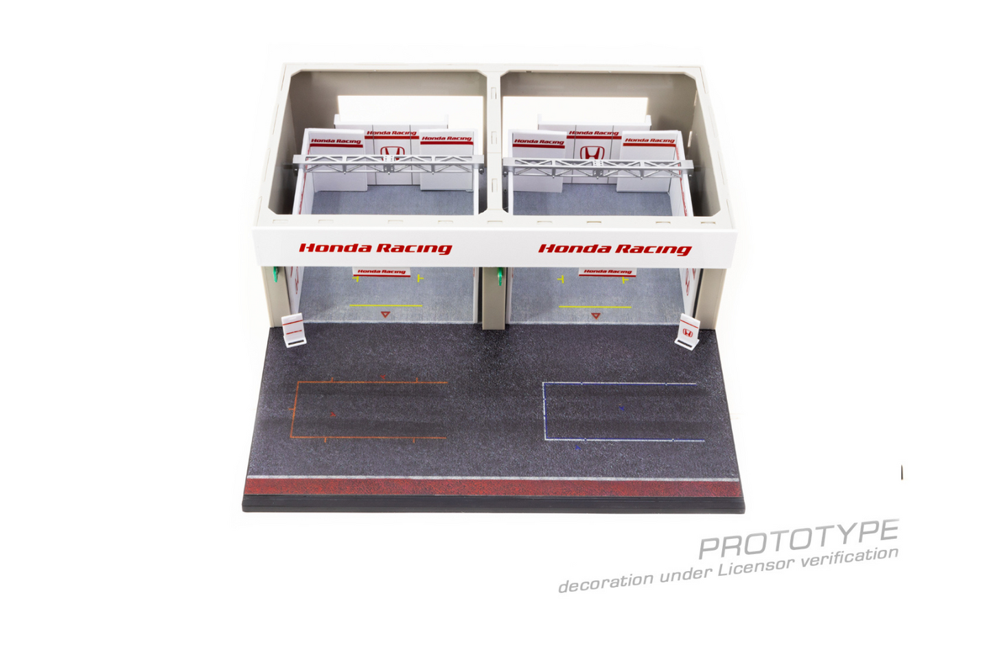 Tarmac Works 1/64 Pit Garage Diorama, Honda Racing