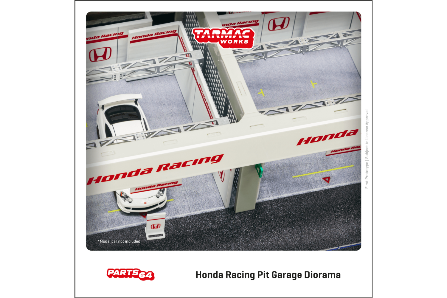 Tarmac Works 1/64 Pit Garage Diorama, Honda Racing