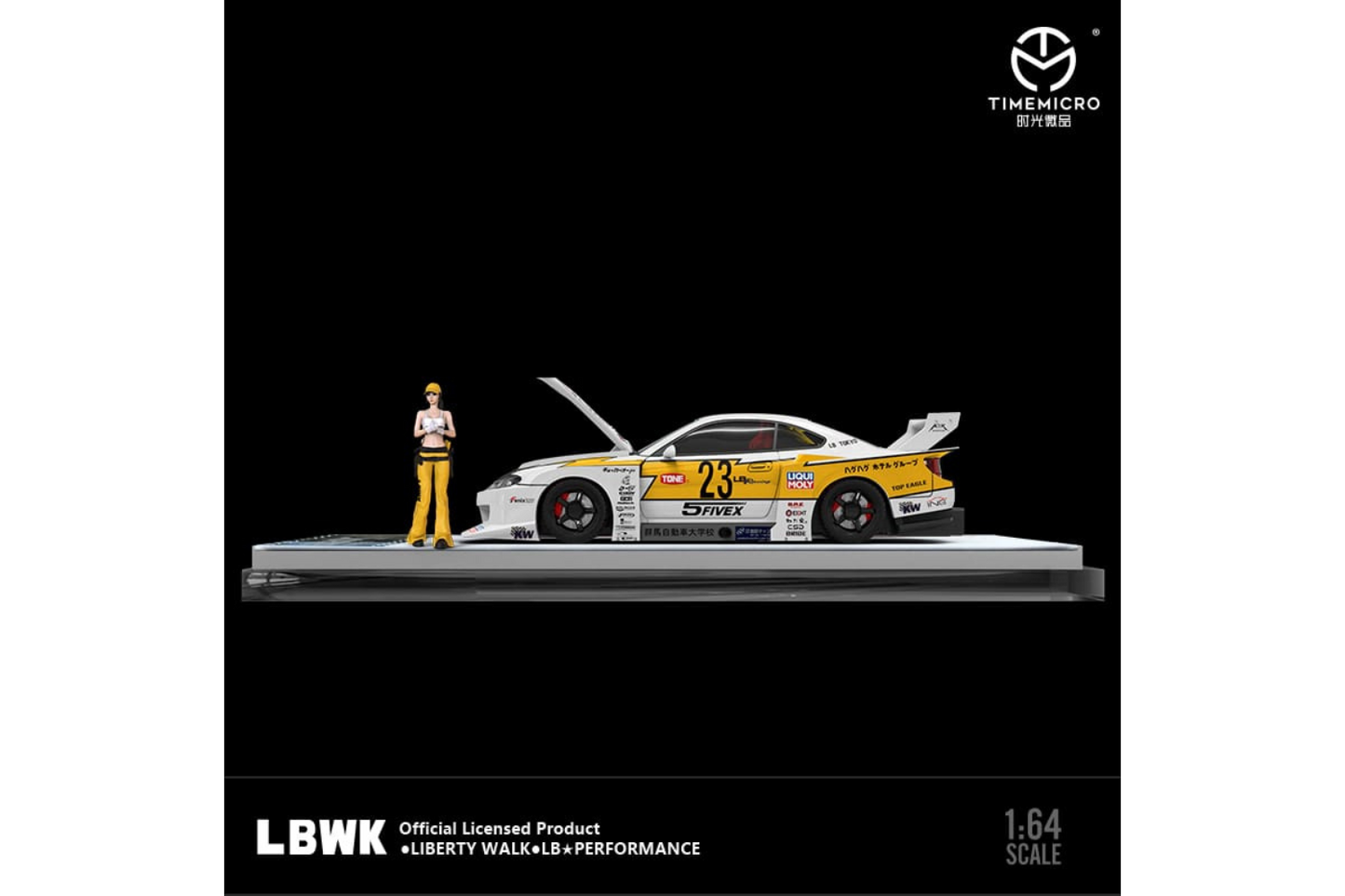 Time Micro 1/64 LB-Super Silhouette Nissan Silvia S15 #23 2021 Formula Drift Japan