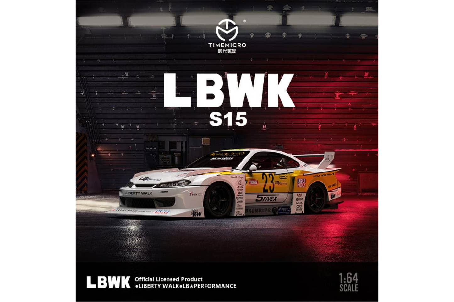Time Micro 1/64 LB-Super Silhouette Nissan Silvia S15 #23 2021 Formula Drift Japan