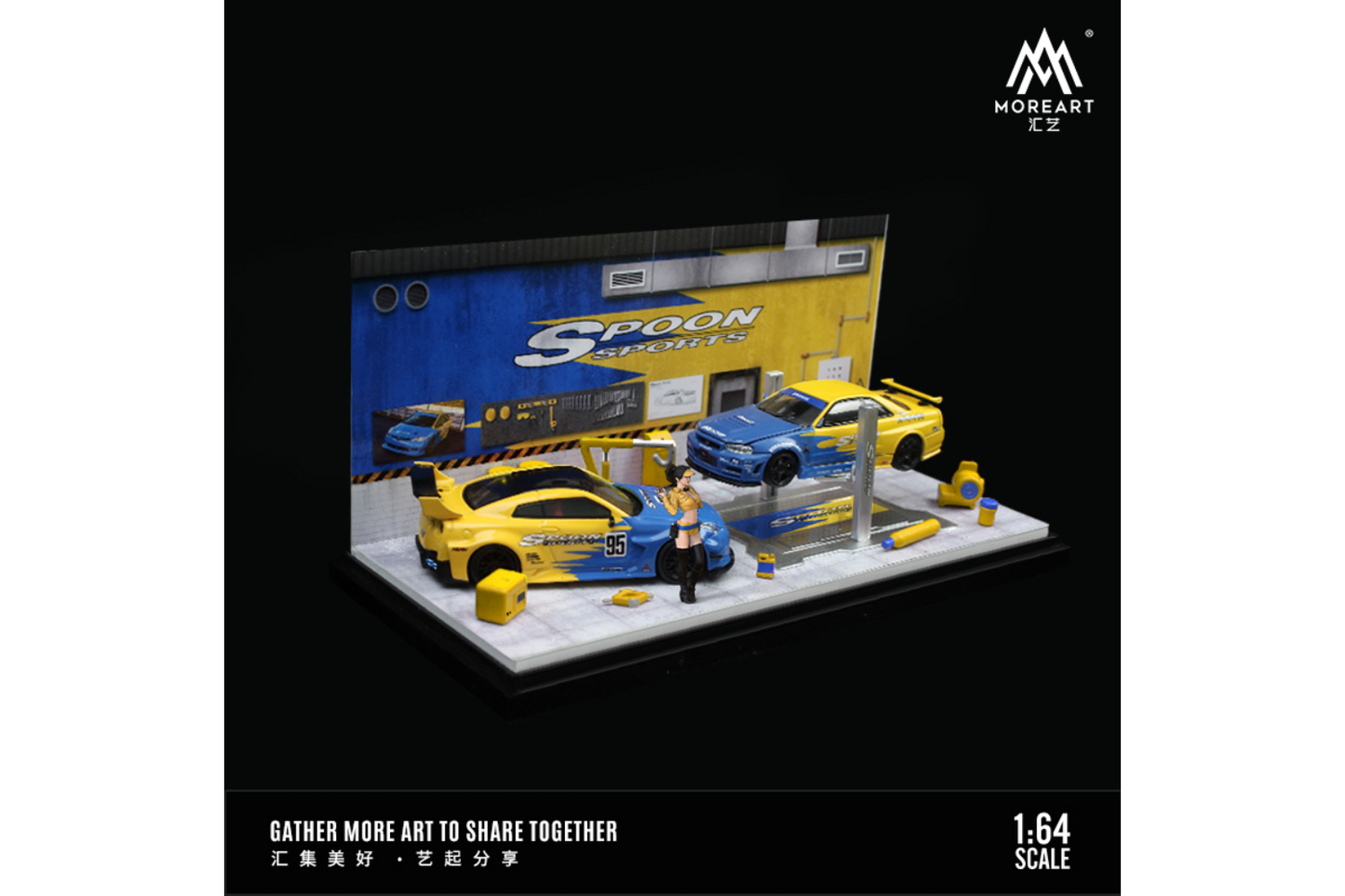 More Art 1/64 Spoon Automobile Repair Workshop