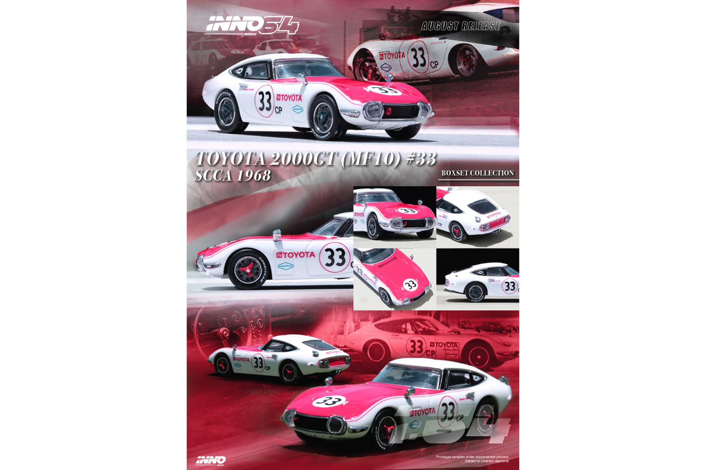 Inno64 Toyota 2000GT #23 & #33 SCCA 1968 Box Set Collection