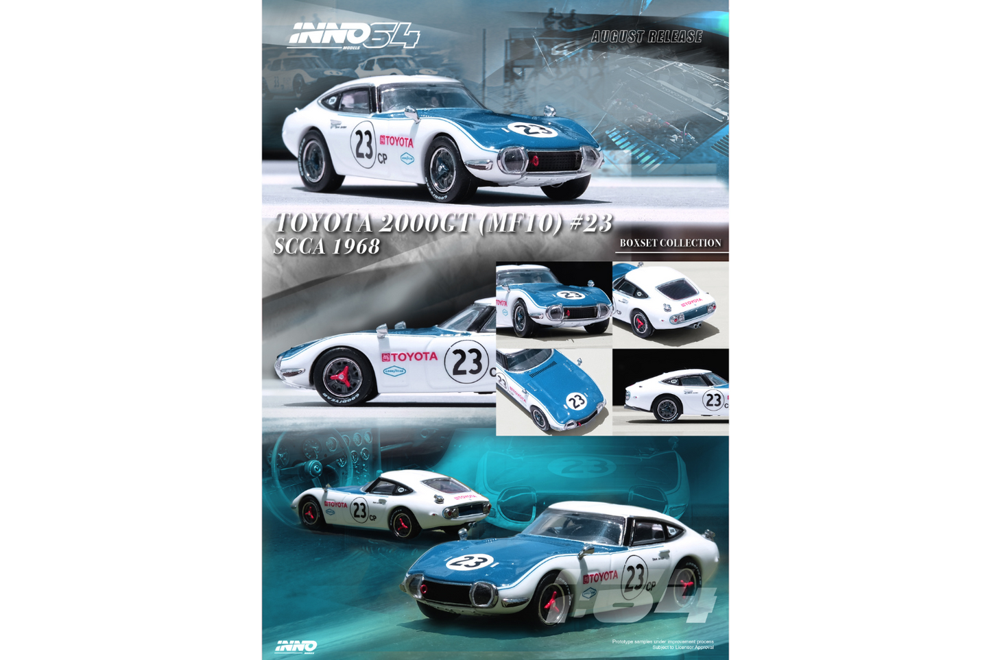 Inno64 Toyota 2000GT #23 & #33 SCCA 1968 Box Set Collection
