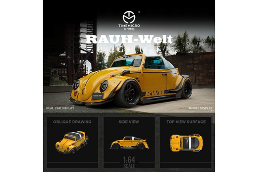 Time Micro 1/64 RWB Volkswagen Beetle in Yellow