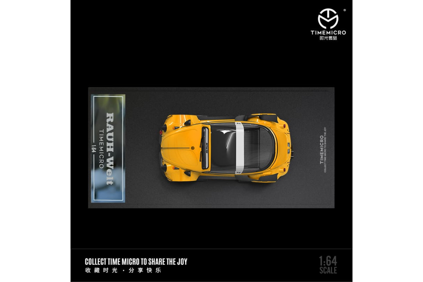 Time Micro 1/64 RWB Volkswagen Beetle in Yellow