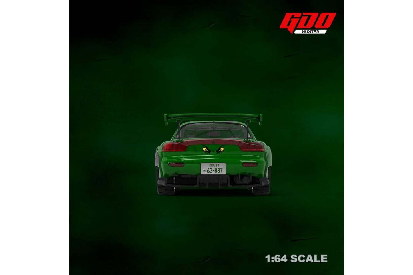 Time Micro x GDO 1/64 Mazda RX-7 (FD3S) Need For Speed Carbon Kenji Bushido Green Livery
