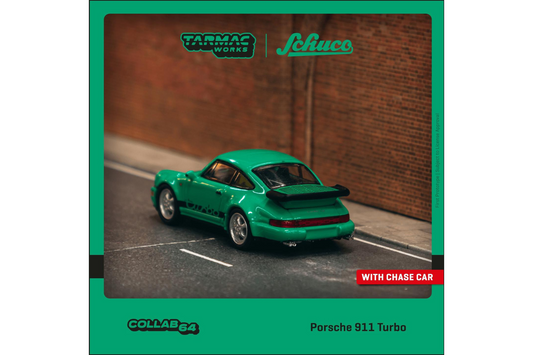 Tarmac Works 1/64 Porsche 911 Turbo in Green