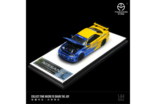Time Micro 1/64 Nissan Skyline GT-R (R34) Spoon Livery