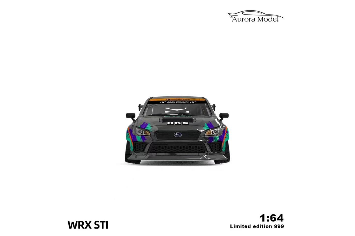 Aurora Model 1/64 Subaru WRX STI in HKS Livery