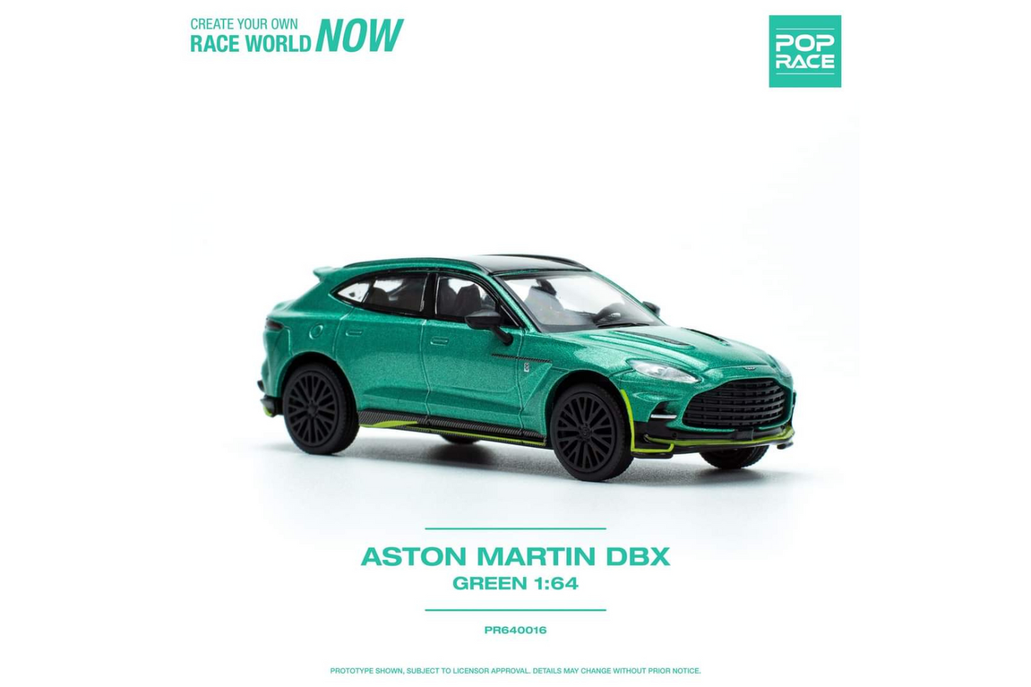 Pop Race 1/64 Aston Martin DBX in Racing Green