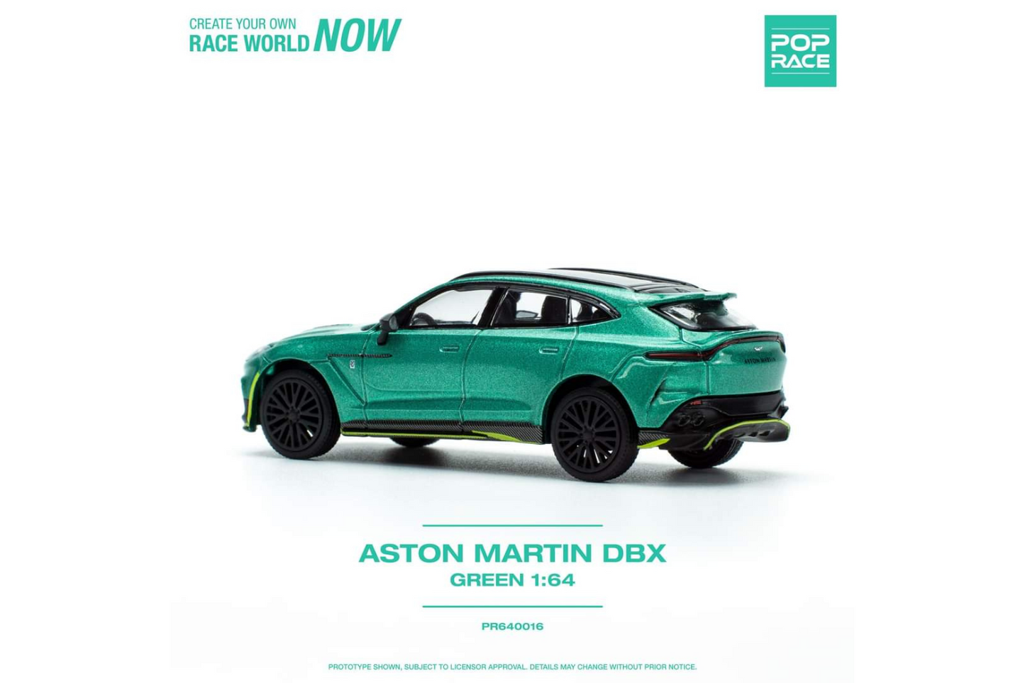 Pop Race 1/64 Aston Martin DBX in Racing Green