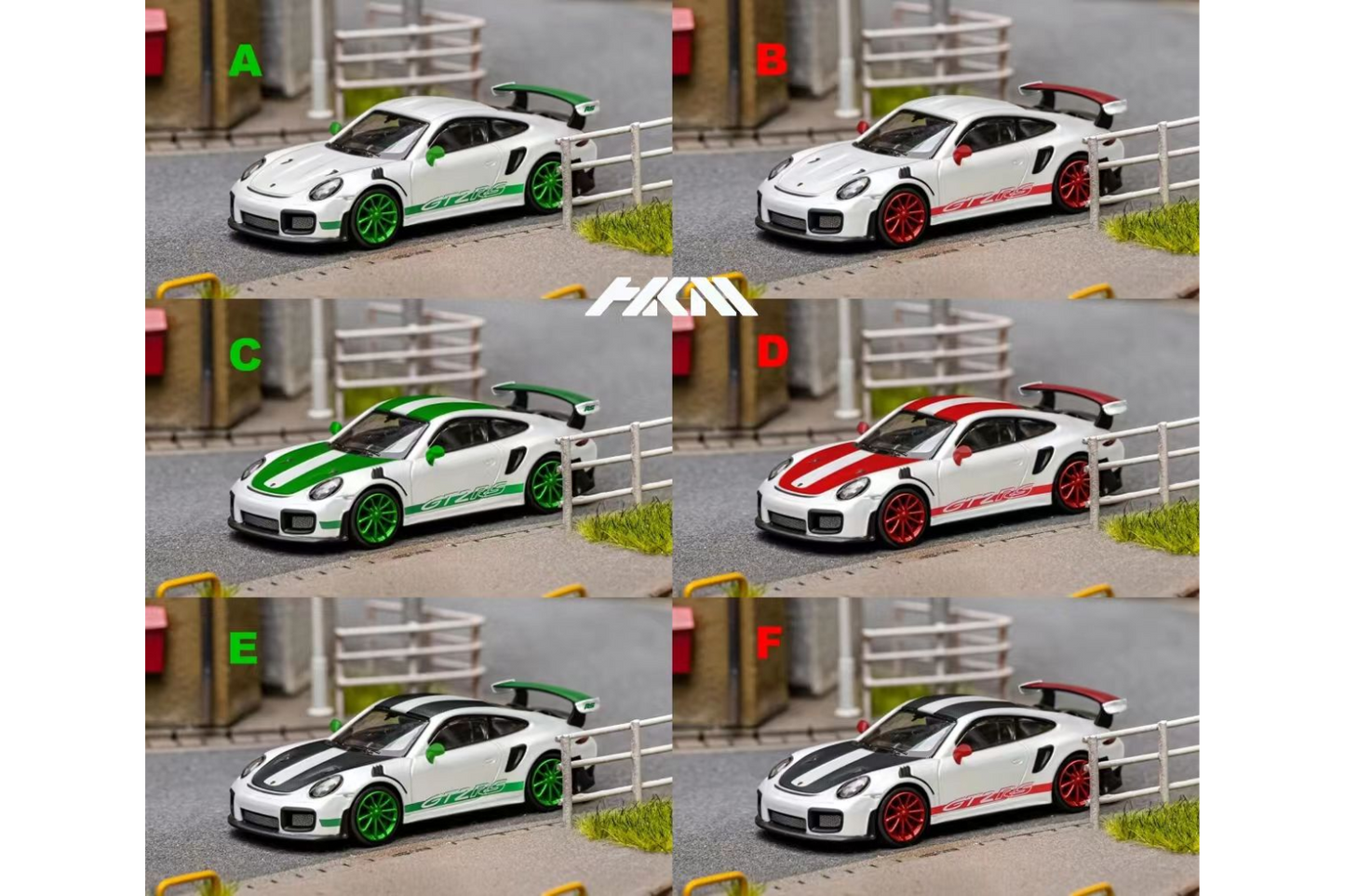 HKM Model 1/64 Porsche 911 (991) GT2 RS Carrera RS Tribute Livery