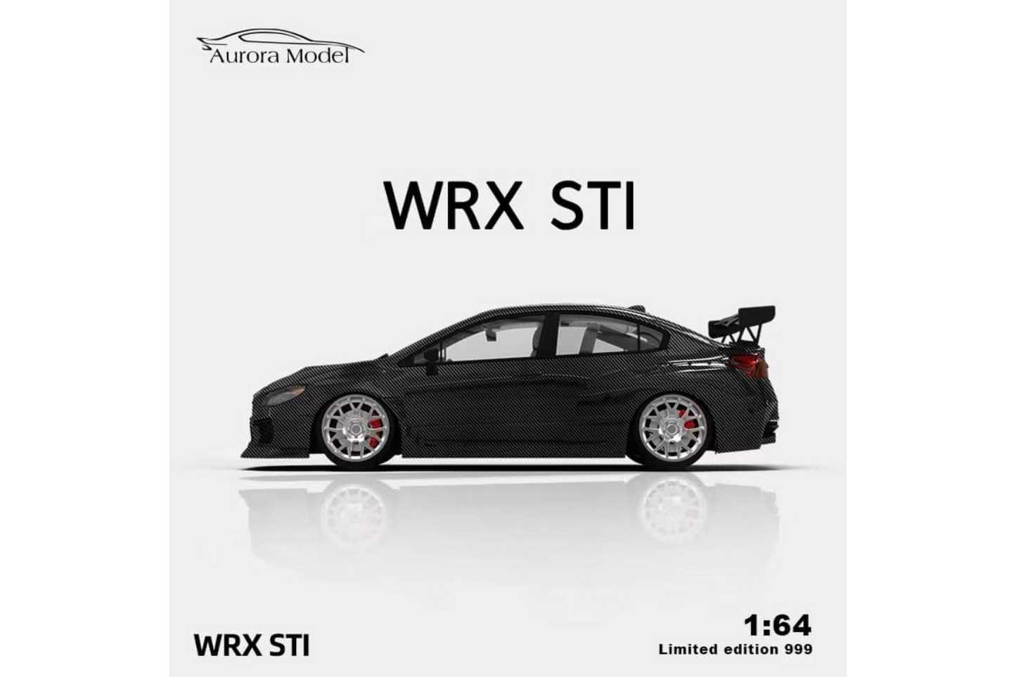 Aurora Model 1/64 Subaru WRX STI in Full Carbon