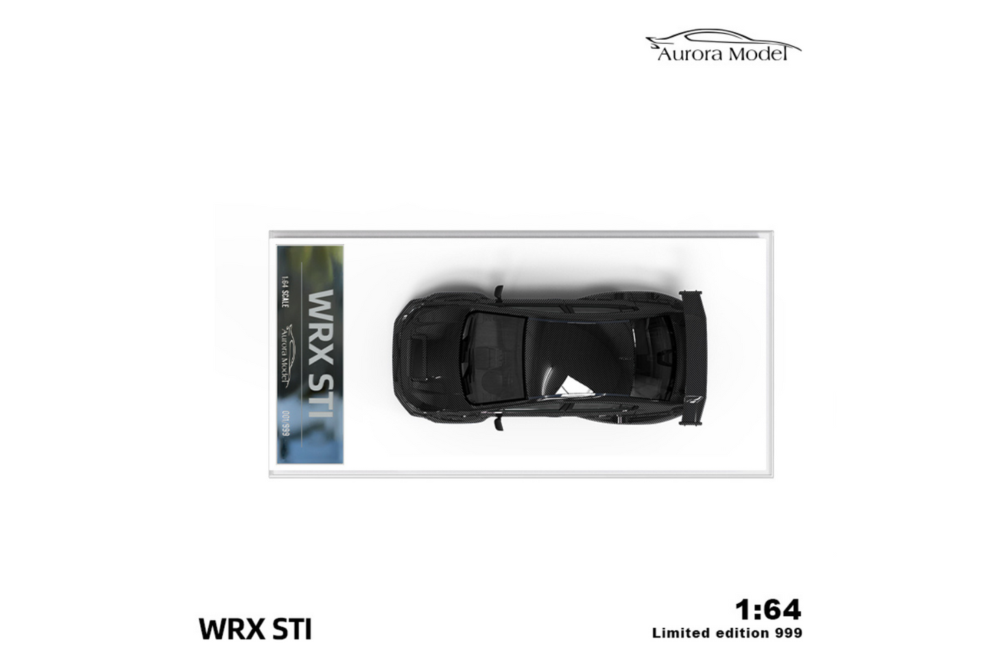 Aurora Model 1/64 Subaru WRX STI in Full Carbon