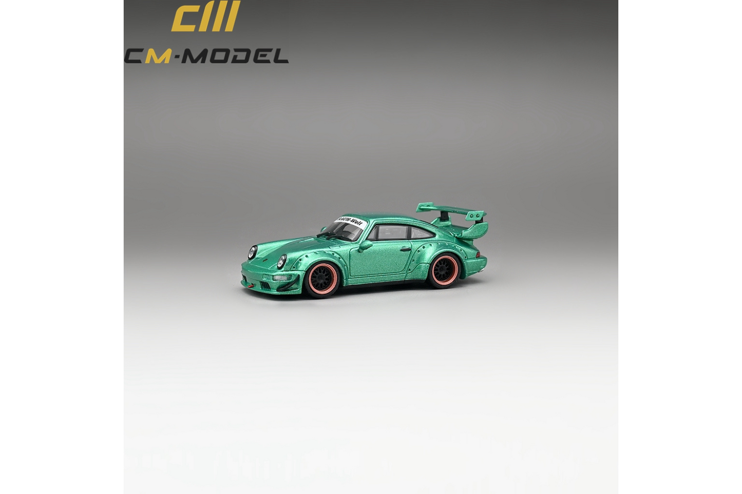 CM Model 1/64 Porsche 911 RWB964 in Metallic Flash Green