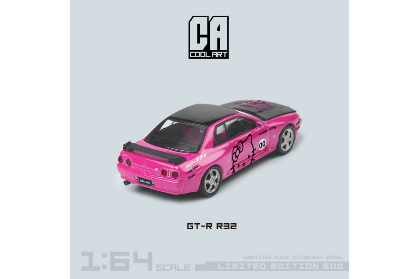 Cool Art 1/64 Nissan Skyline GT-R (R32) in Pink Hello Kitty Livery
