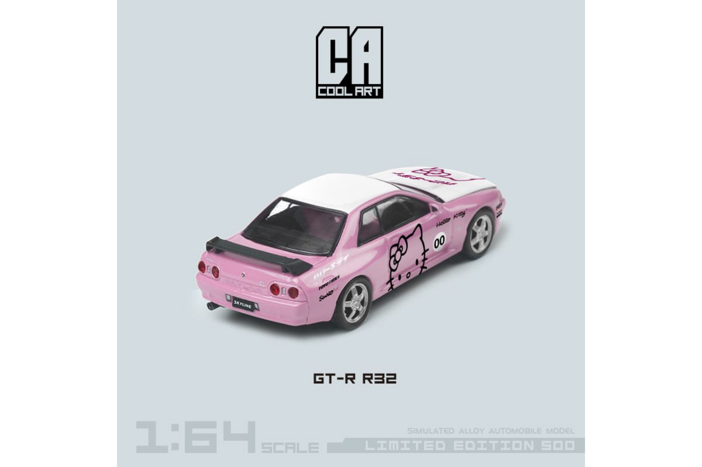 Cool Art 1/64 Nissan Skyline GT-R (R32) in Pink Hello Kitty Livery