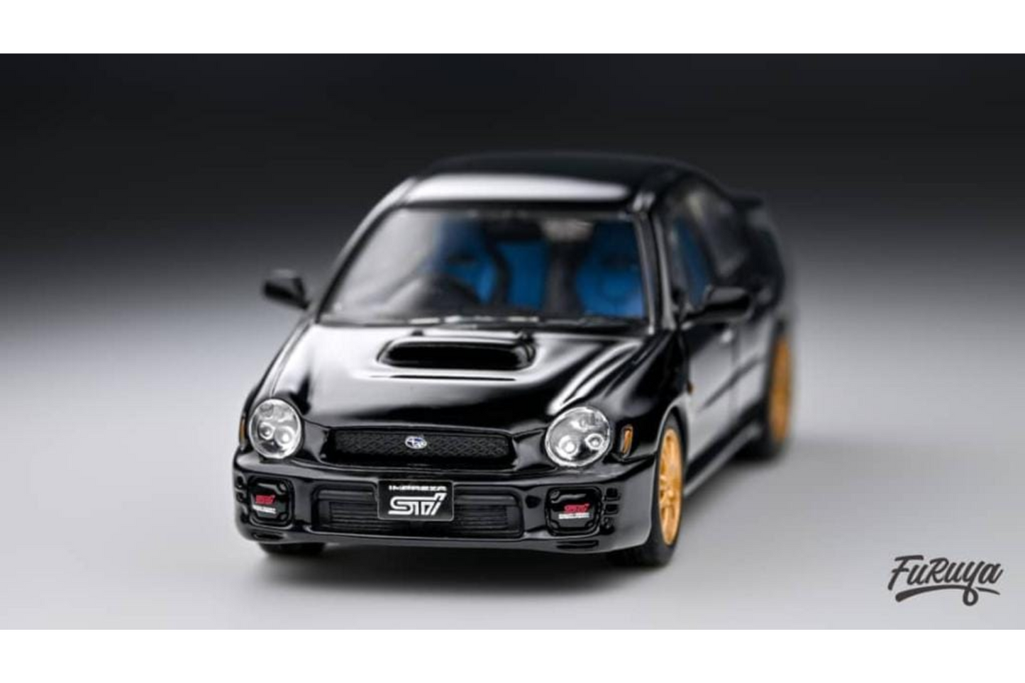 Furuya 1/64 Subaru Impreza WRX STI (Bug Eye) in Black