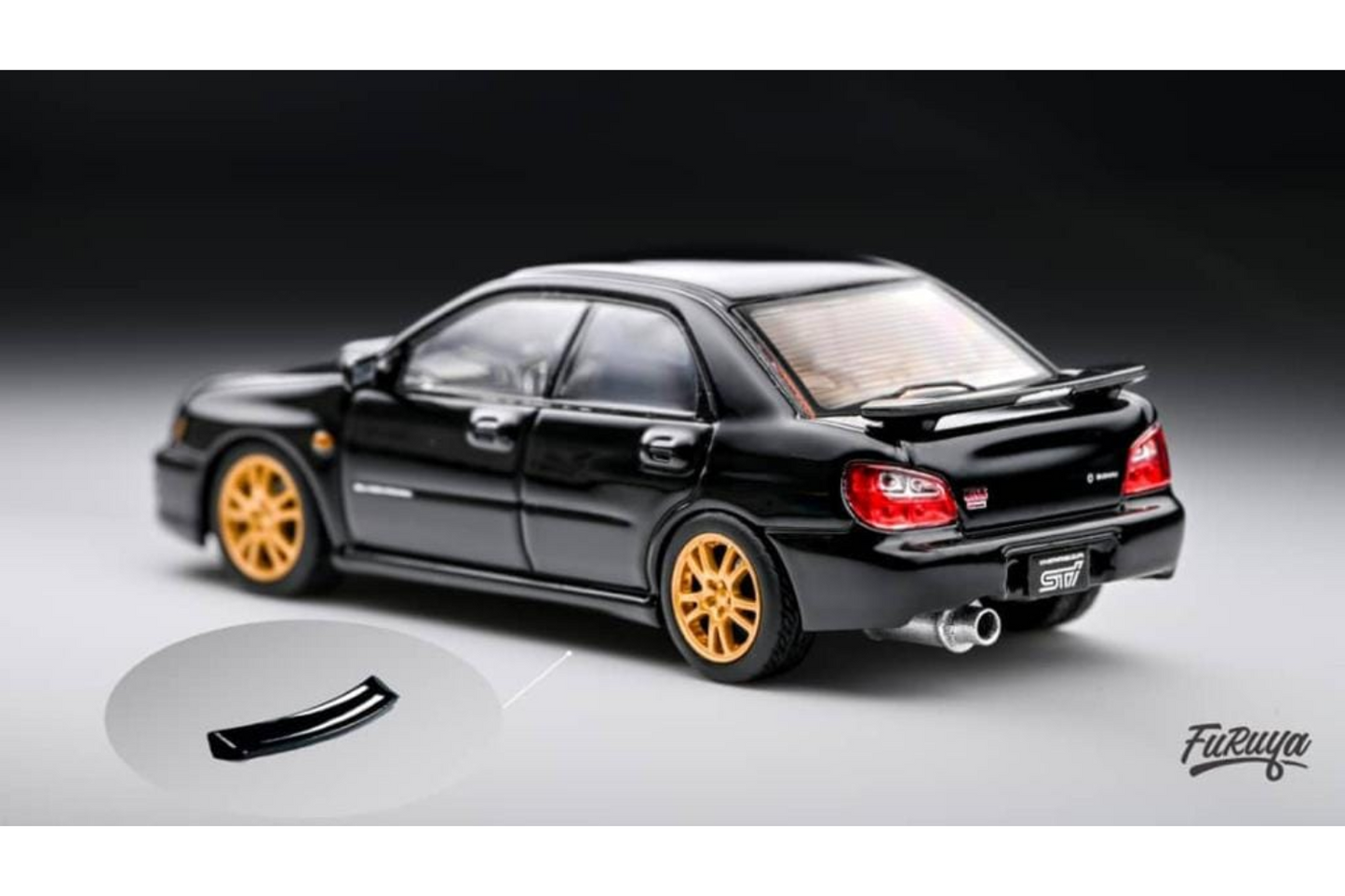 Furuya 1/64 Subaru Impreza WRX STI (Bug Eye) in Black