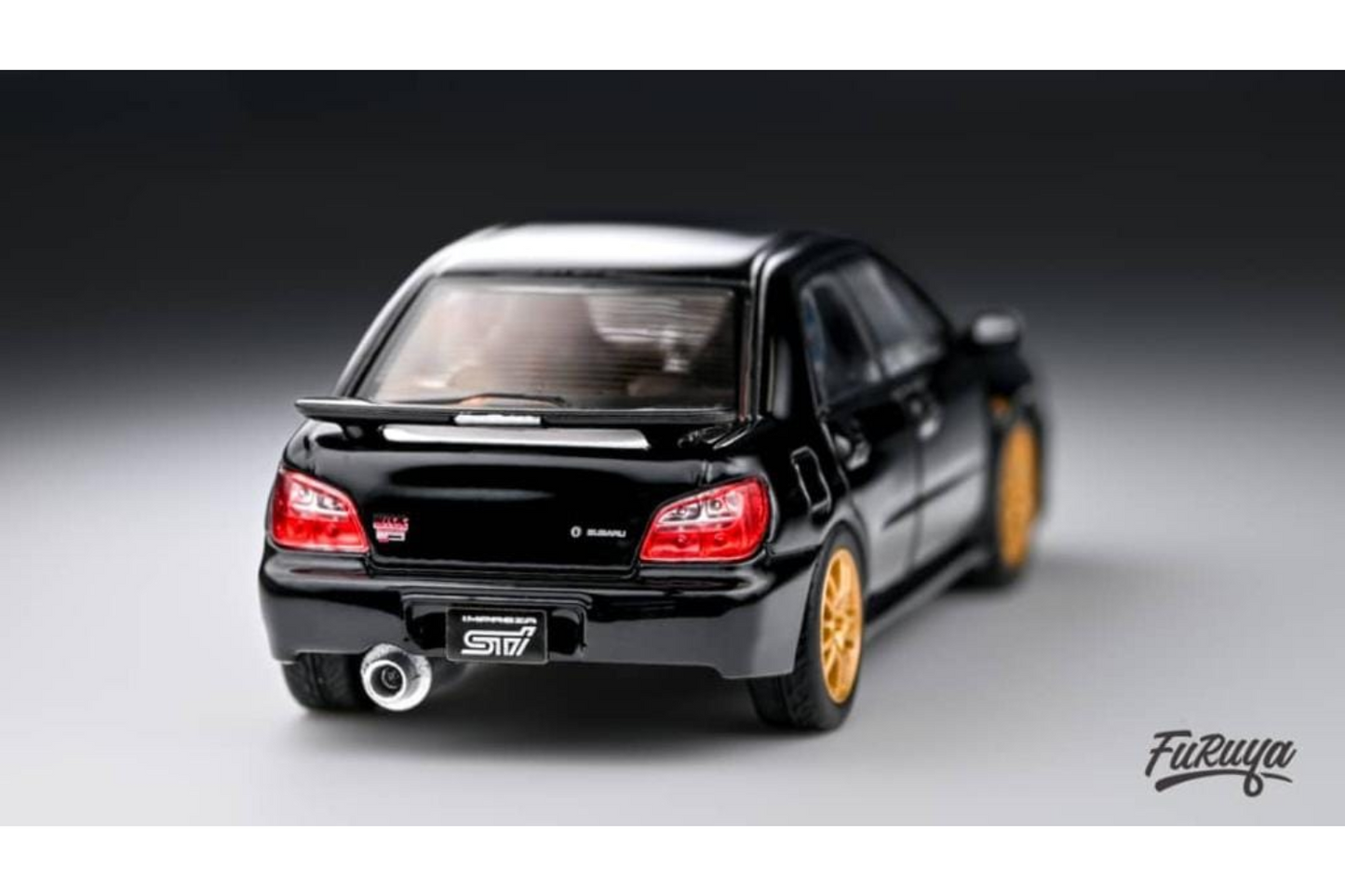 Furuya 1/64 Subaru Impreza WRX STI (Bug Eye) in Black