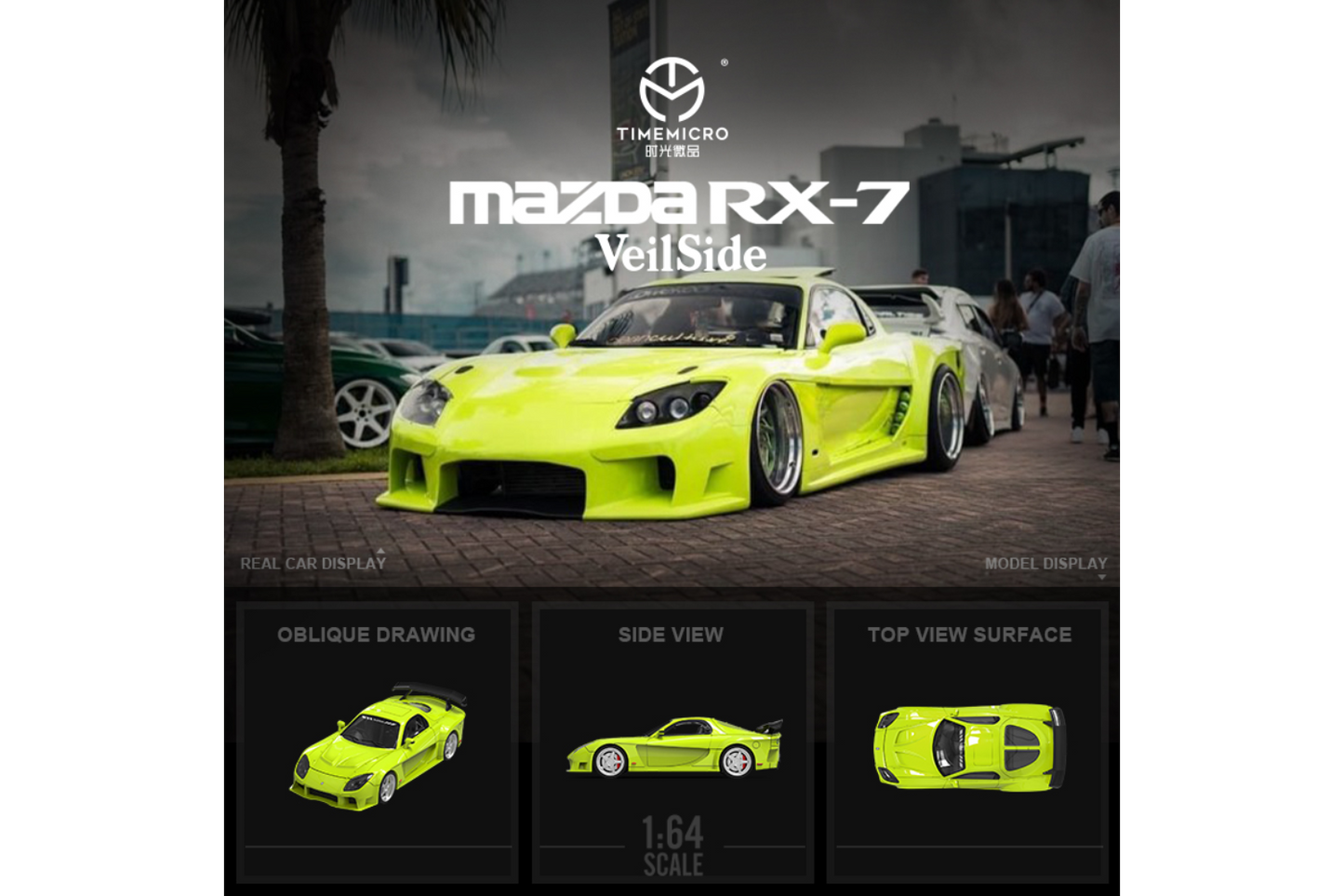 Time Micro 1/64 Mazda RX-7 (FD3S) Veilside