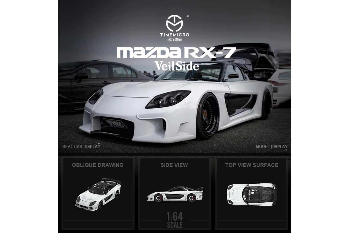 Time Micro 1/64 Mazda RX-7 (FD3S) Veilside