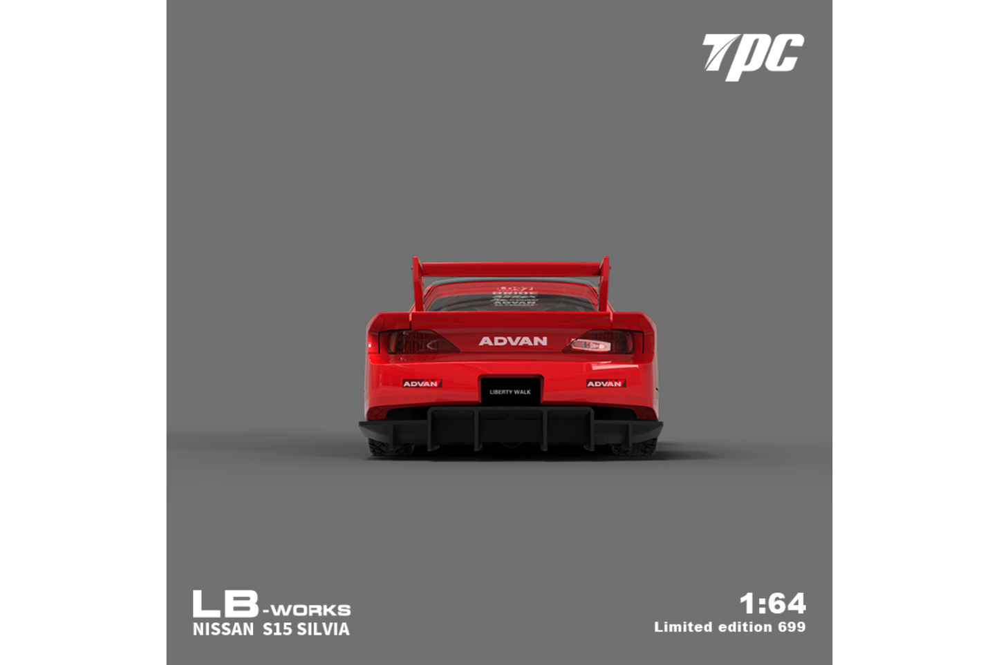 TPC 1/64 LB-Super Silhouette Nissan Silvia S15 in Advan Livery