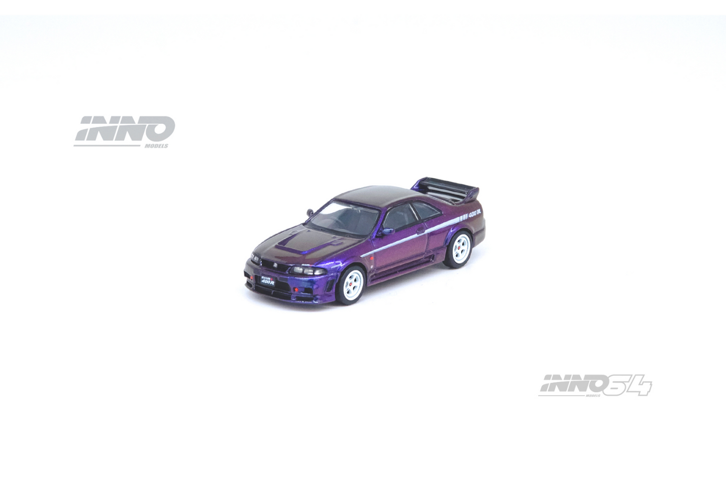 Inno64 Nissan Skyline GT-R (R33) Nismo 400R in Midnight Purple II - Hong Kong Toy Car Salon 2023