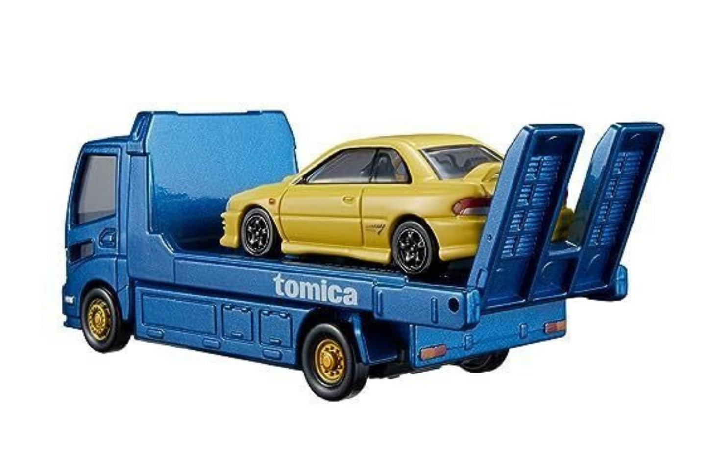 Tomica Premium 1/64 Tomica Transporter Diecast Model Car - Subaru Impreza WRX STi Type R