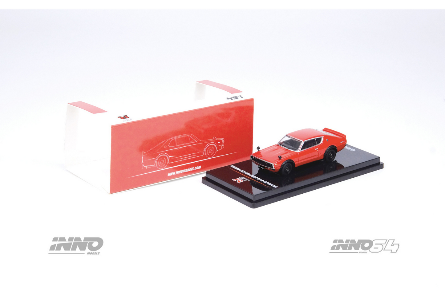 Inno64 1/64 Nissan Skyline 2000GT-R (KPGC110) in Red