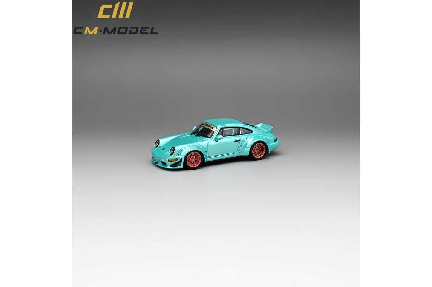 CM Model 1/64 Porsche 911 RWB964 in Metallic Tiffany Blue