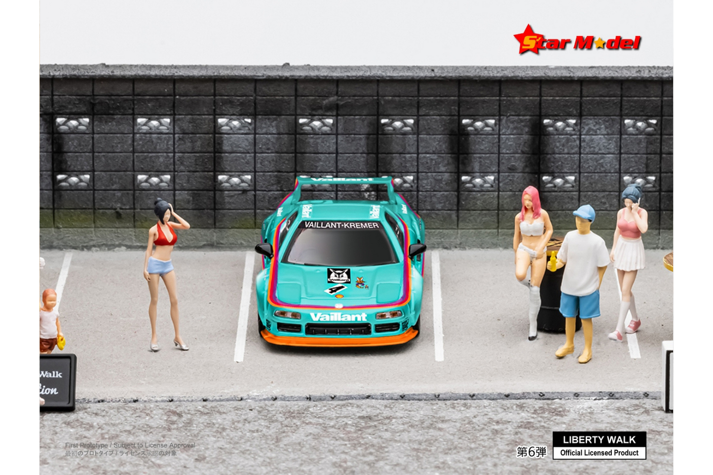 Star Model 1/64 Liberty Walk Honda NSX (NA1) in Green Vaillant Rabbit Livery