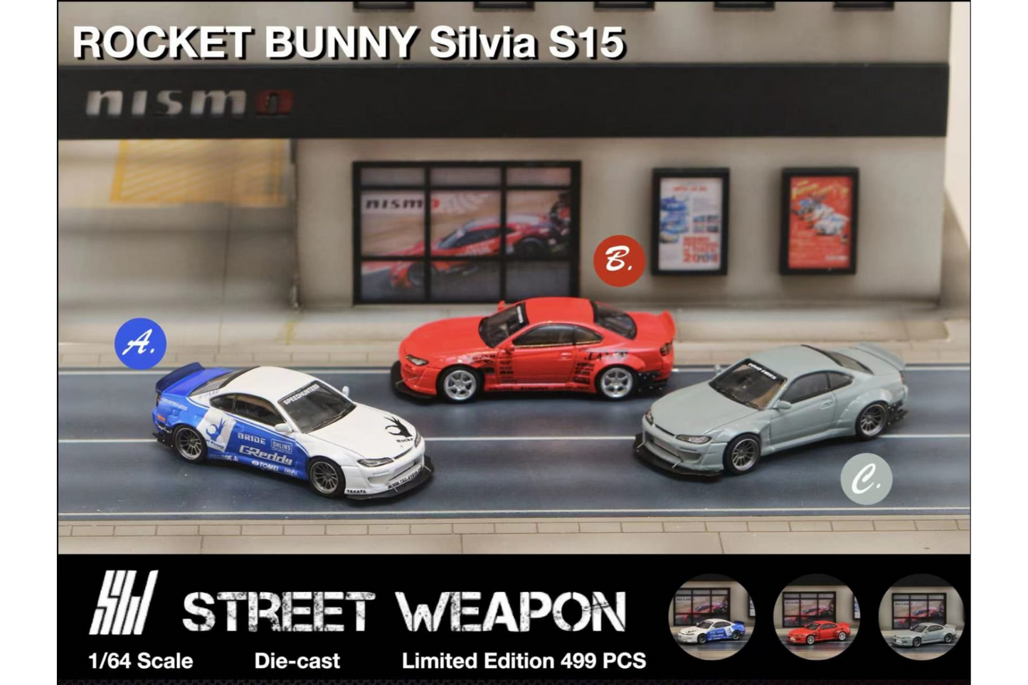Street Weapon 1/64 Rocket Bunny Nissan Silvia S15