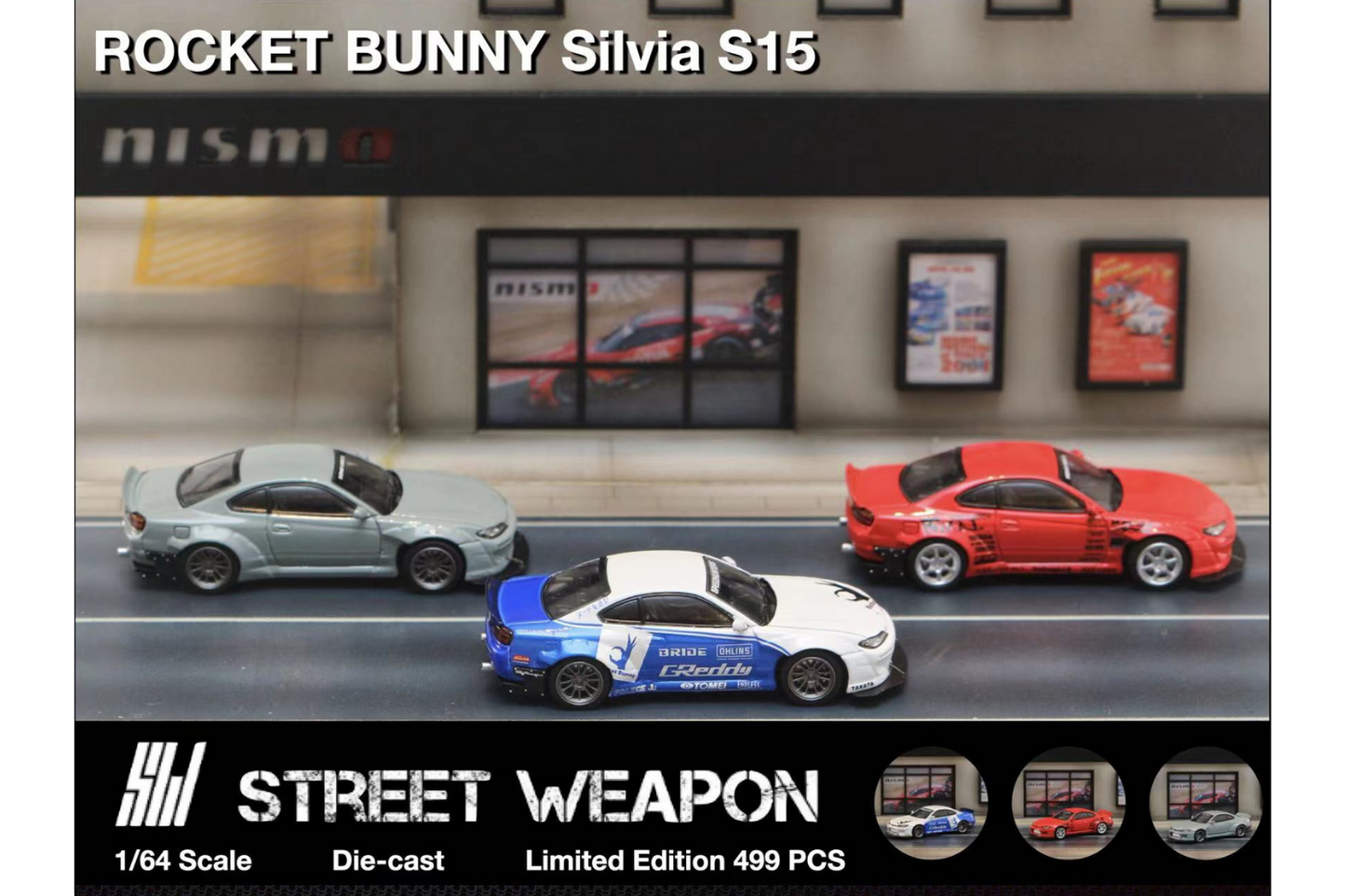 Street Weapon 1/64 Rocket Bunny Nissan Silvia S15