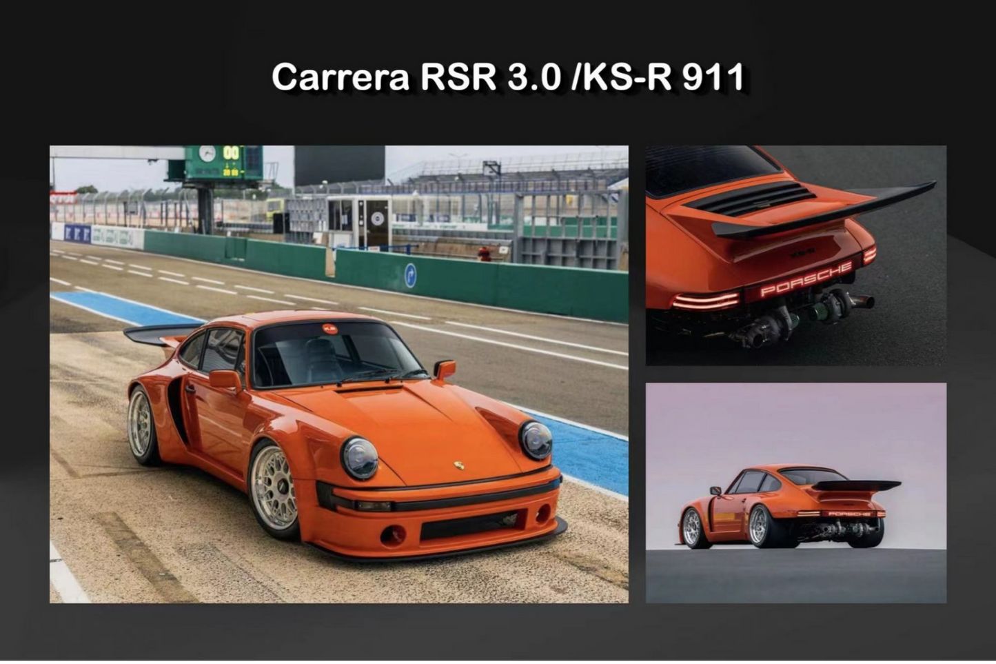 Street Warrior 1/64 Porsche Carrera RSR 3.0/KS-R 911 in Orange