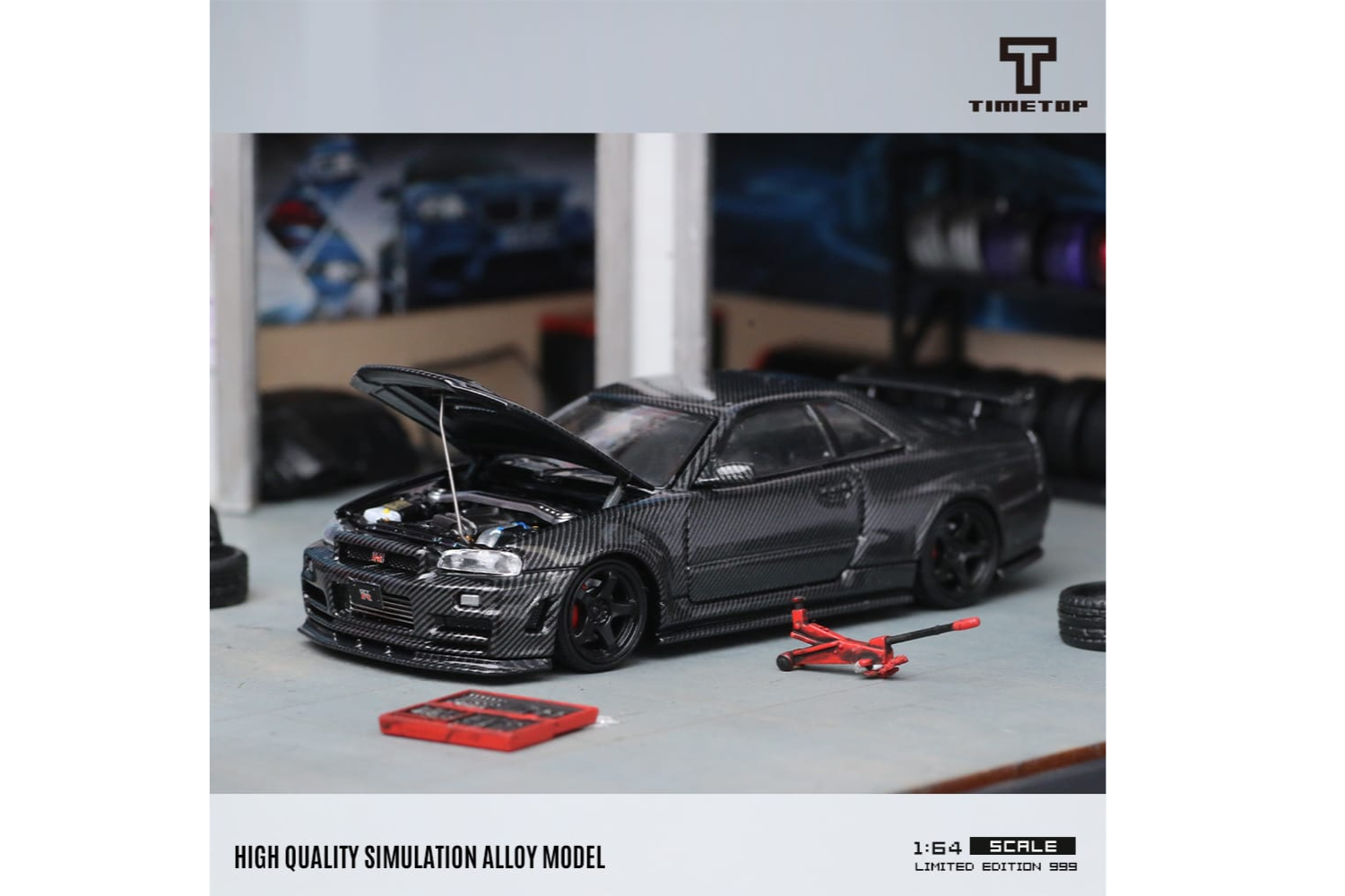 Time Top Nissan Skyline GT-R (R34) in Full Carbon