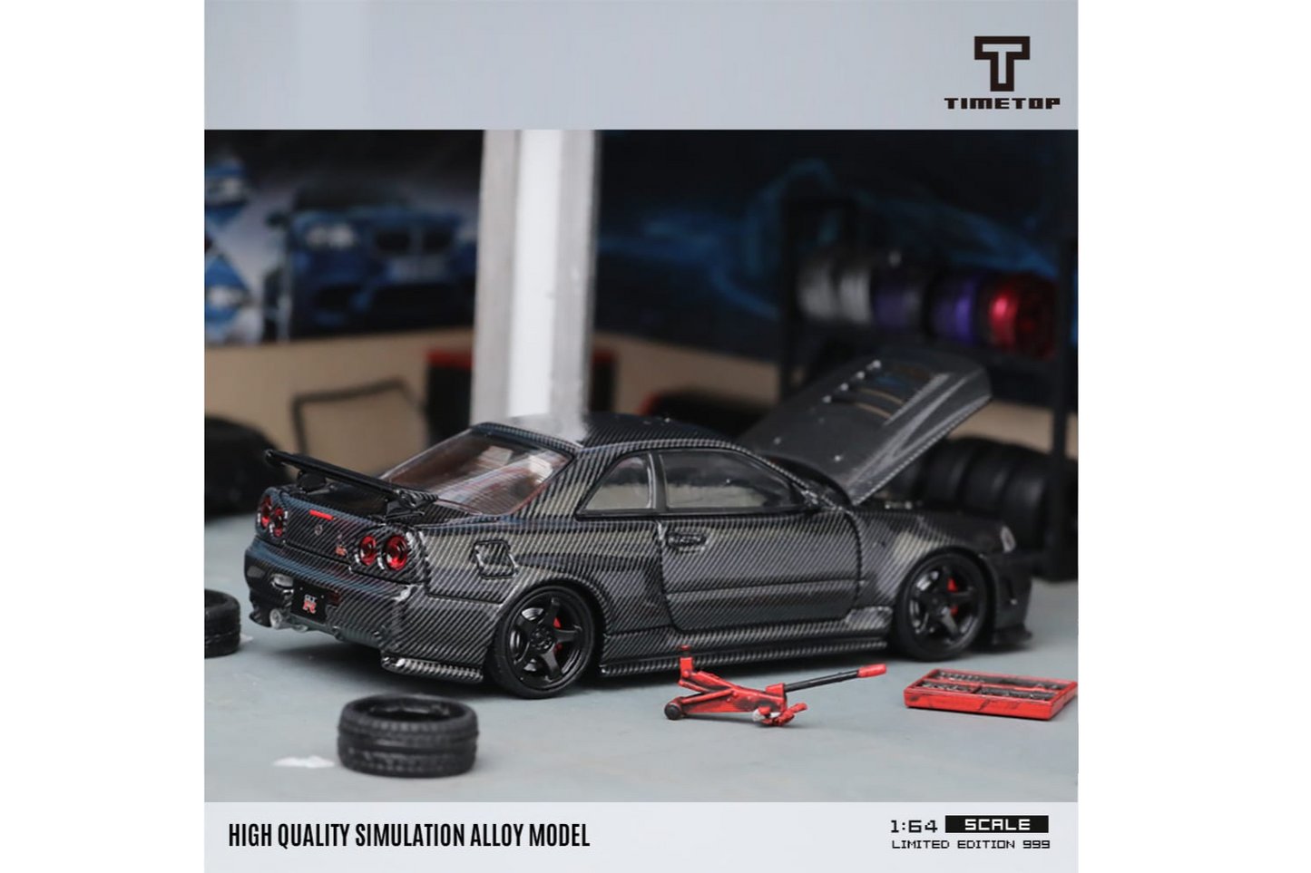 Time Top Nissan Skyline GT-R (R34) in Full Carbon