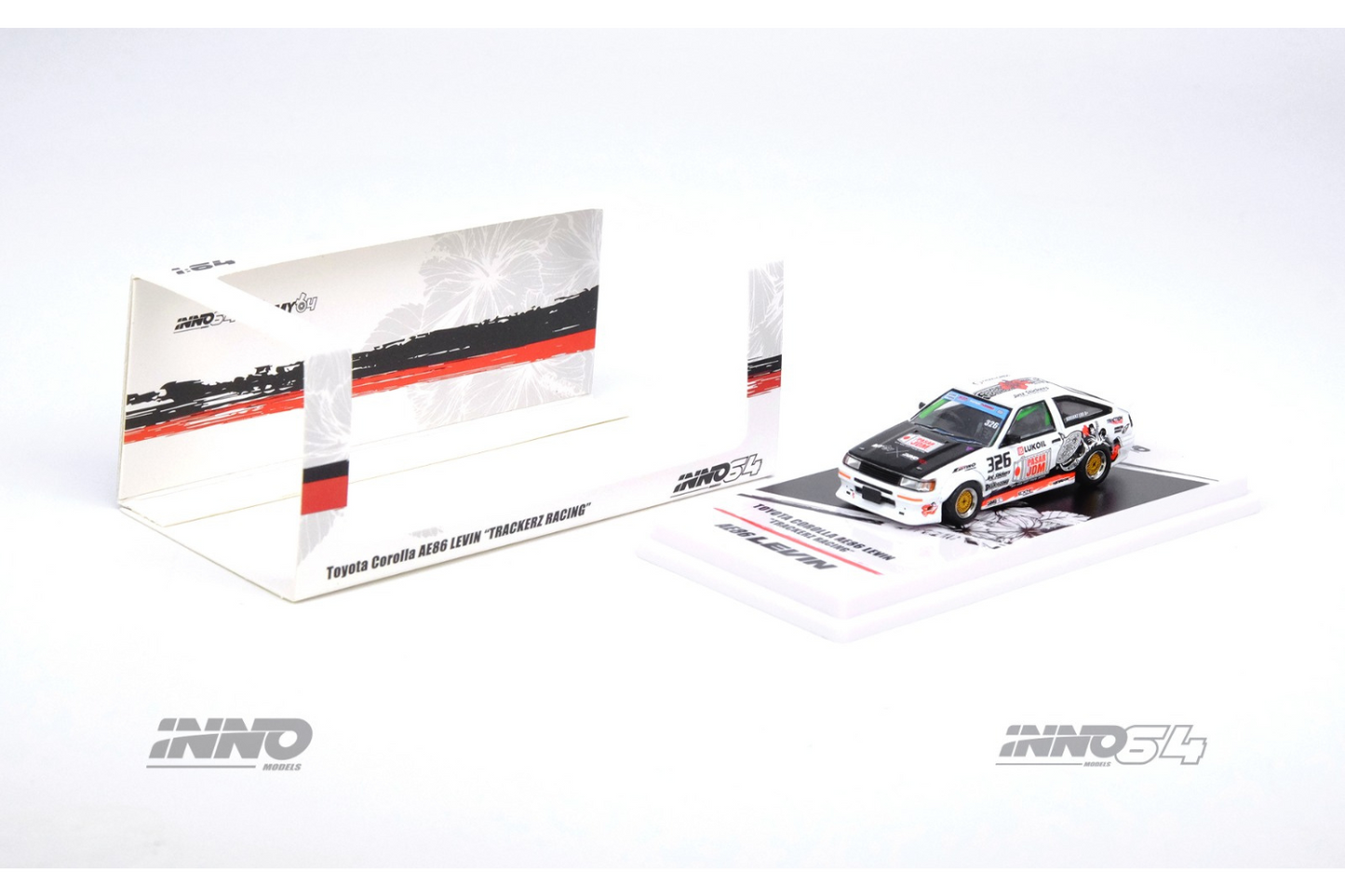 Inno64 Toyota Corolla (AE86 Levin) - Mitsubishi Lancer Evolution III "Trackerz Racing" Trackerz Fest Malaysia 2023 Event Model
