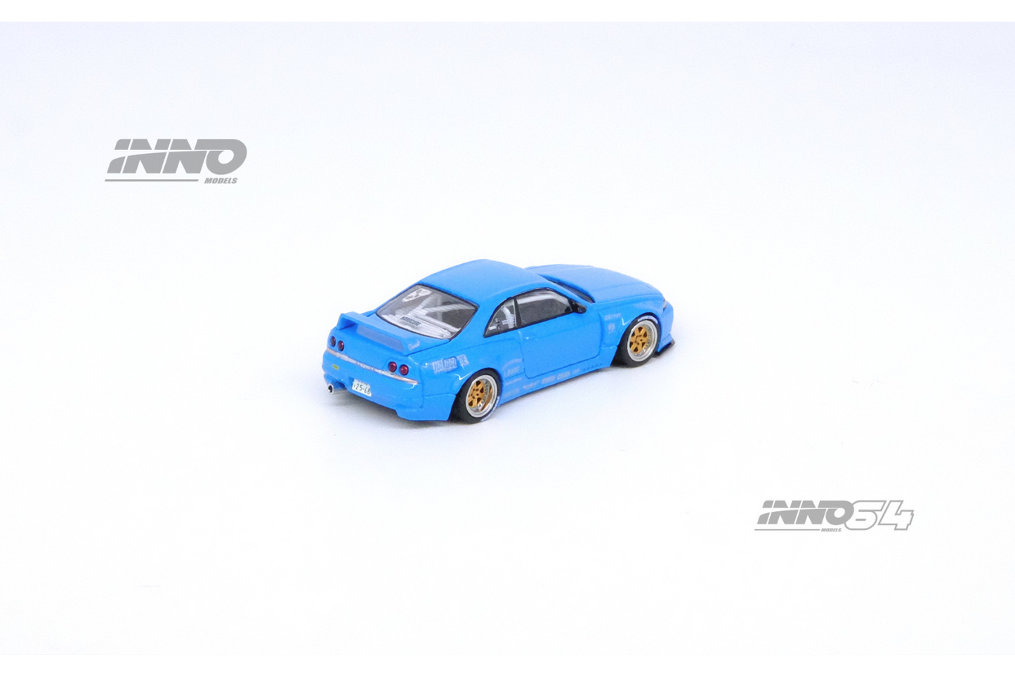 Inno64 Nissan Skyline GT-R (R33) Pandem Rocket Bunny in Blue