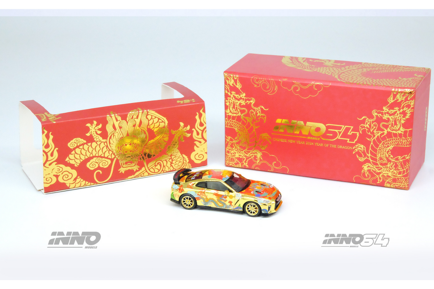 Inno64 Nissan GT-R (R35) Year Of The Dragon Special Edition 2024 Chinese New Year Edition