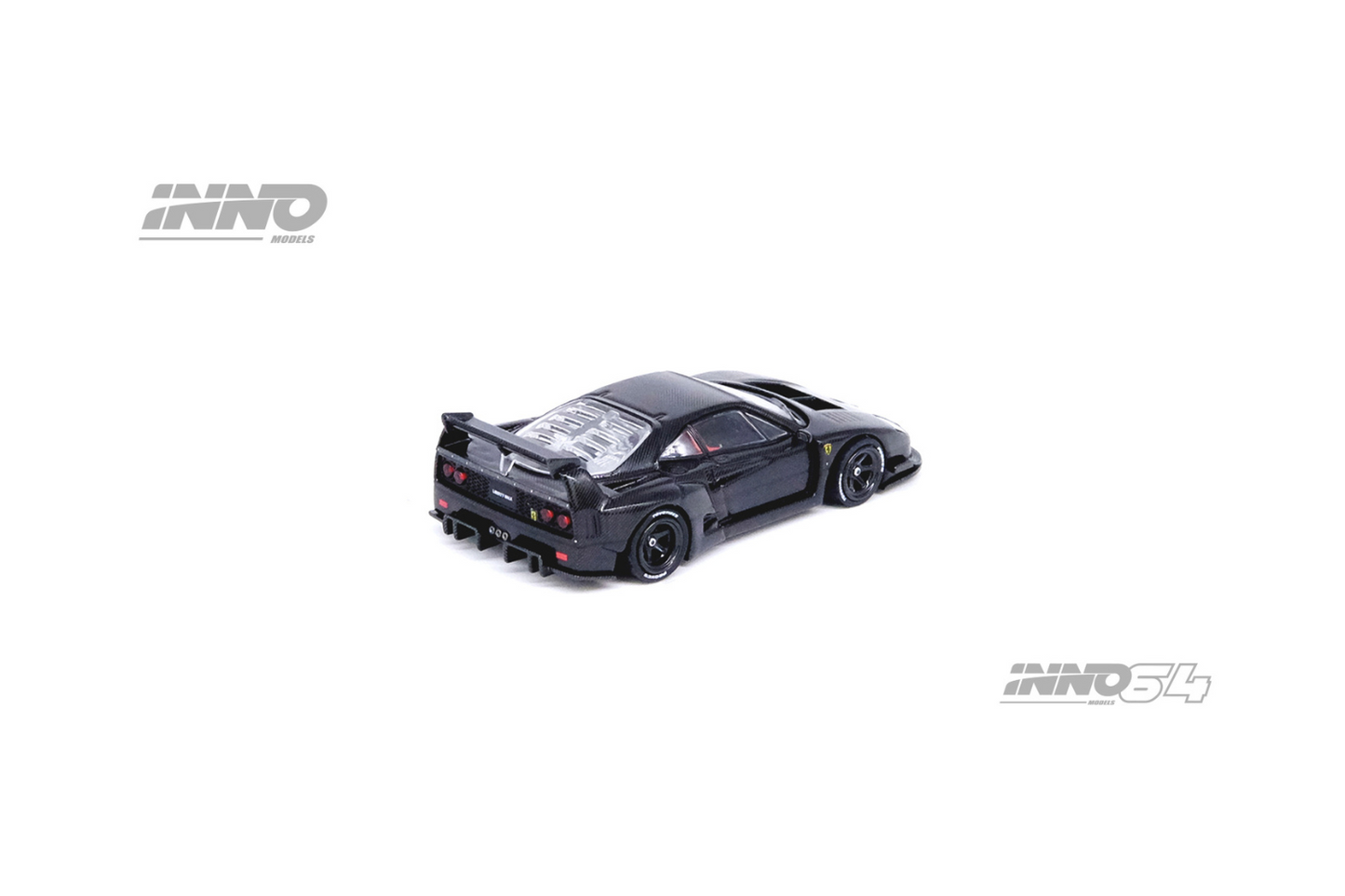 Inno64 LBWK Ferrari F40 in Full Black Carbon