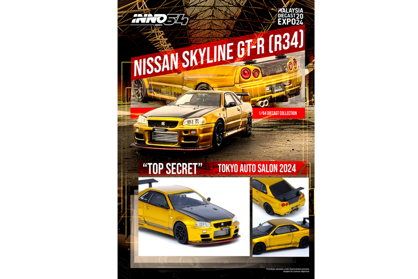 Inno64 Nissan Skyline GT-R (R34) "Top Secret" - Malaysia Diecast Expo 2024