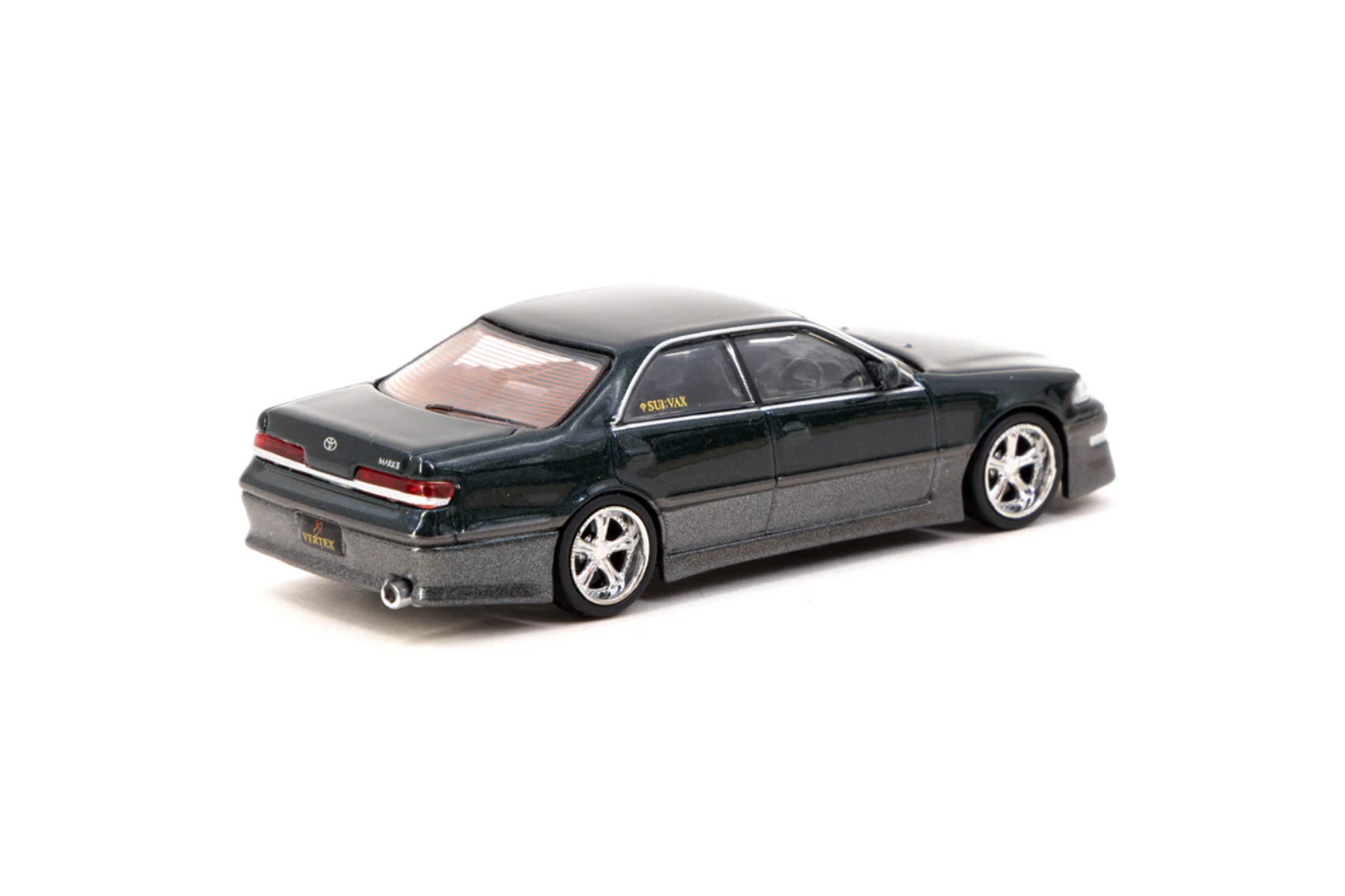 Tarmac Works 1/64 Toyota Mark II JZX100 Vertex in Dark Green Metallic
