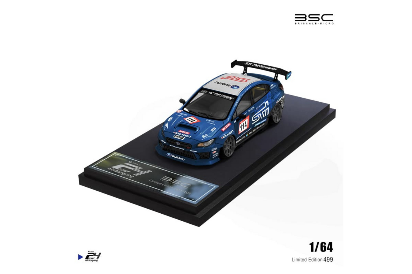 BSC 1/64 Subaru WRX STI - Jeep Wrangler - Trailer & Repairmen Set in Subaru Event Livery