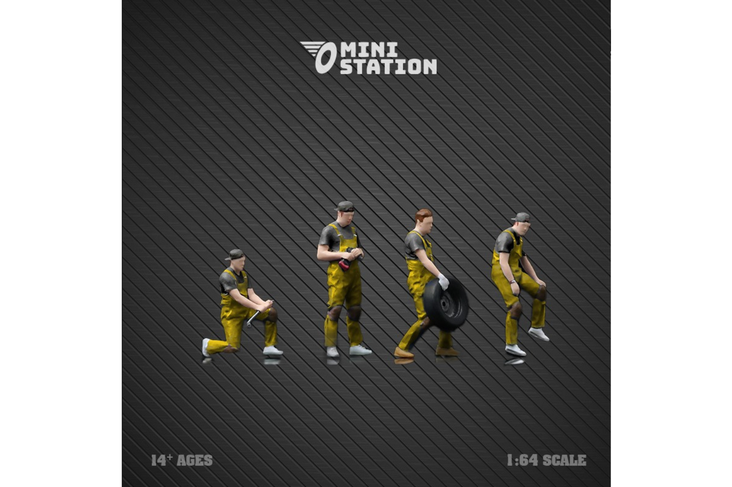 Mini Station 1/64 RWB VW T1 Van and RWB VW Beetle Targa Trailer Set in Mooneyes Livery