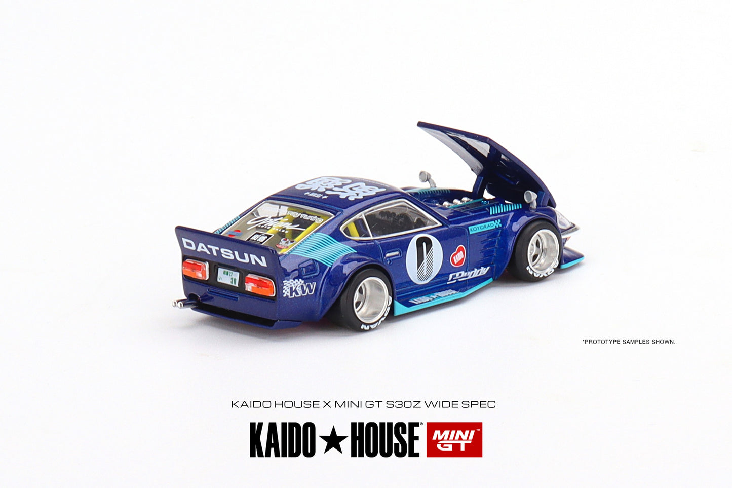Mini GT x Kaido House Datsun S30Z Widespec in Blue