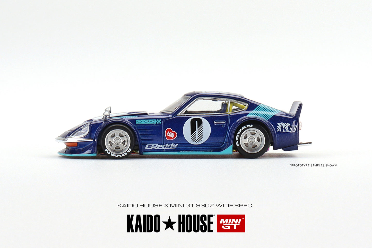 Mini GT x Kaido House Datsun S30Z Widespec in Blue