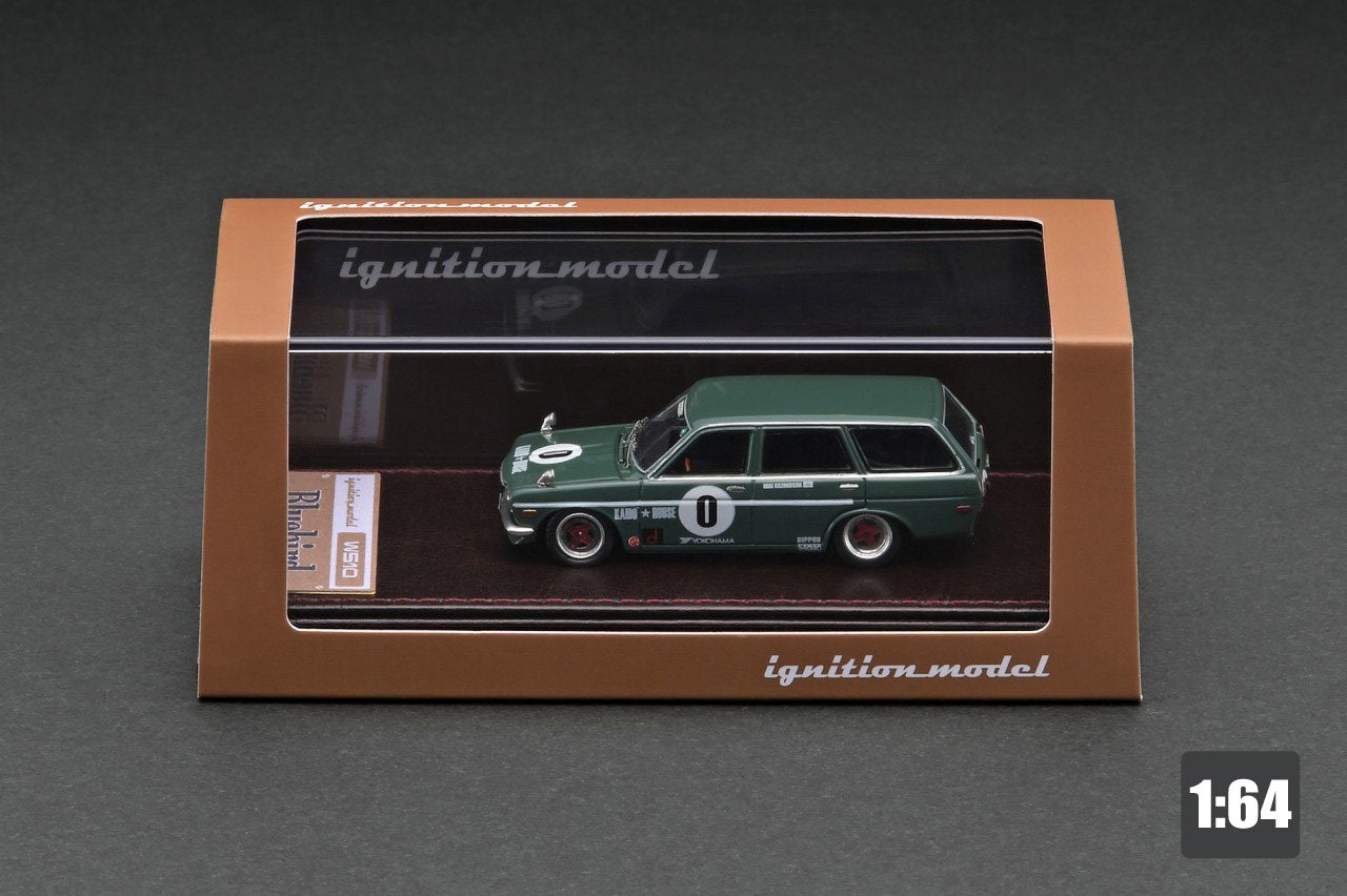 Ignition Model x Kaido House 1/64 Datsun Bluebird (510) Wagon in Green