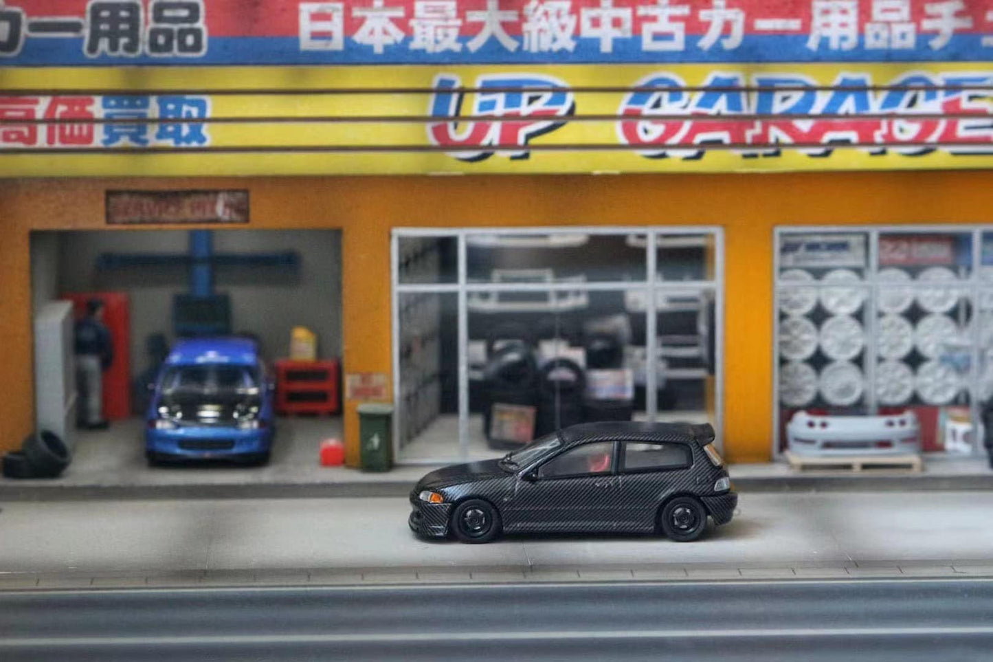 Street Weapon 1/64 Honda Civic EG6 in Full Carbon Fiber