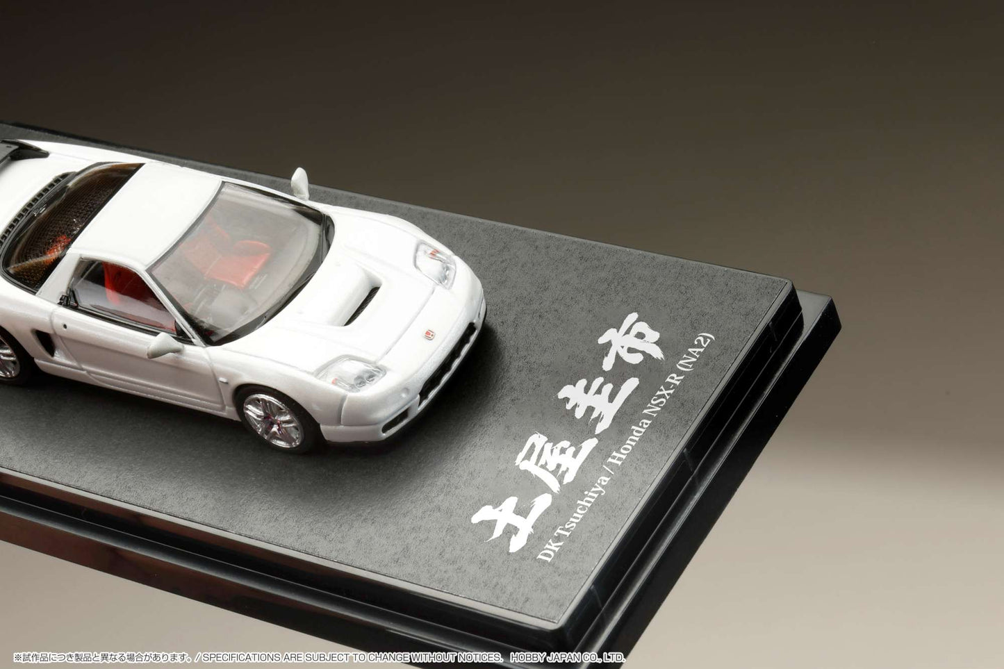 Hobby Japan 1/64 Honda NSX-R (NA2) DK "Drift King" Tsuchiya Spec in Pearl White *Creased Packaging*